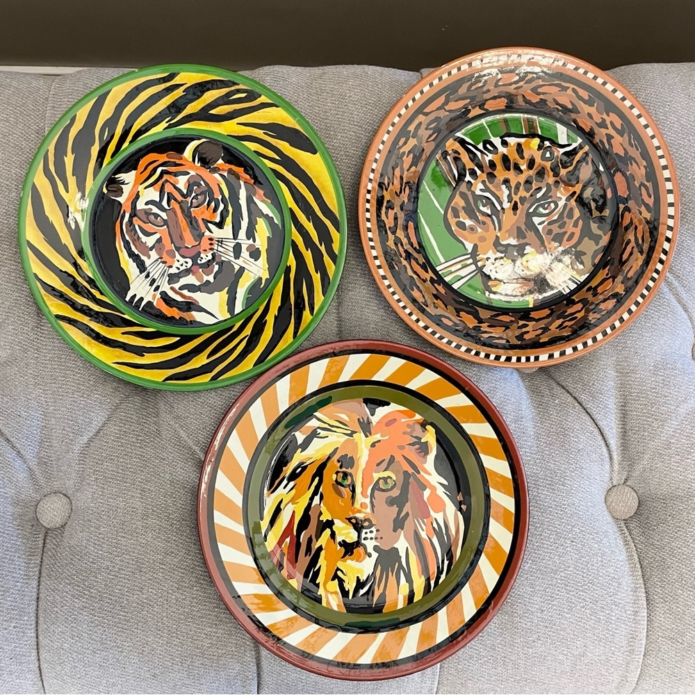 Vintage Bob Mackie Plate set of three